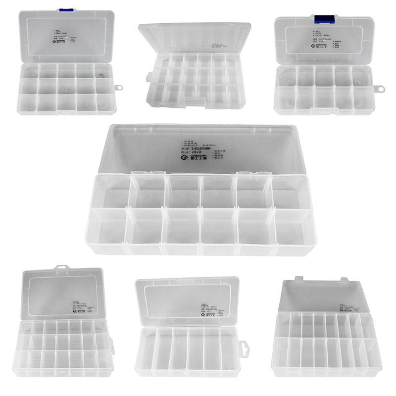 Penggong Durable Transparent Component Storage Box Plastic Case Organizer - ebowsos