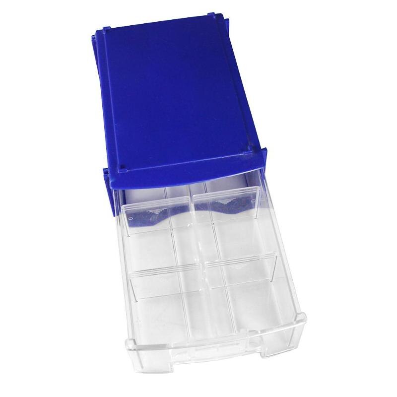 Penggong Multi Compartment Transparent Storage Box Plastic Case Organizer - ebowsos