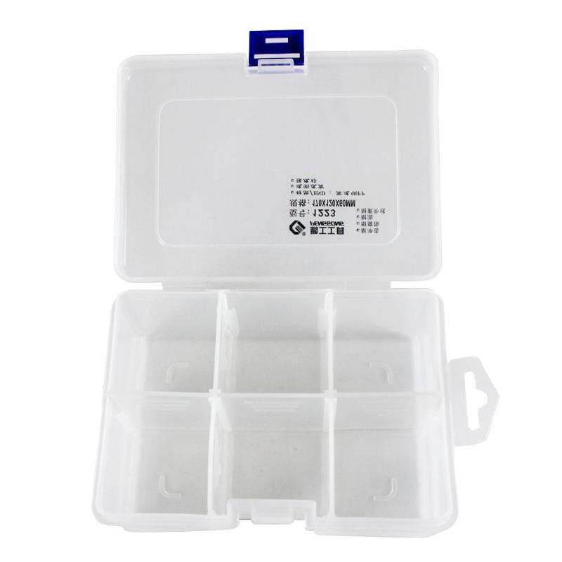 Penggong Multi Grids Transparent Storage Box Plastic Case Screw Organizer - ebowsos