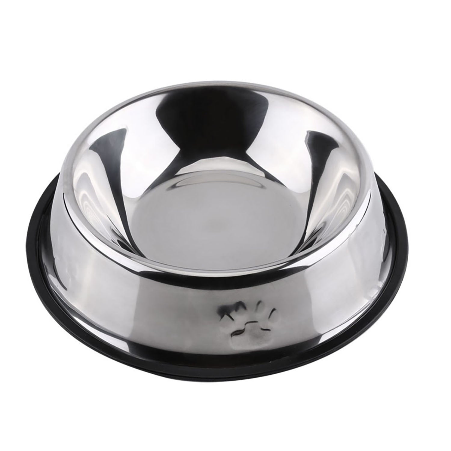 Pet Bowl Stainless Steel Anti-Slip Cat Paw Pattern Pet Feeder Bowls Cat Food Bowls Pet Water Food Feeder Pet Feeding Supplies-ebowsos