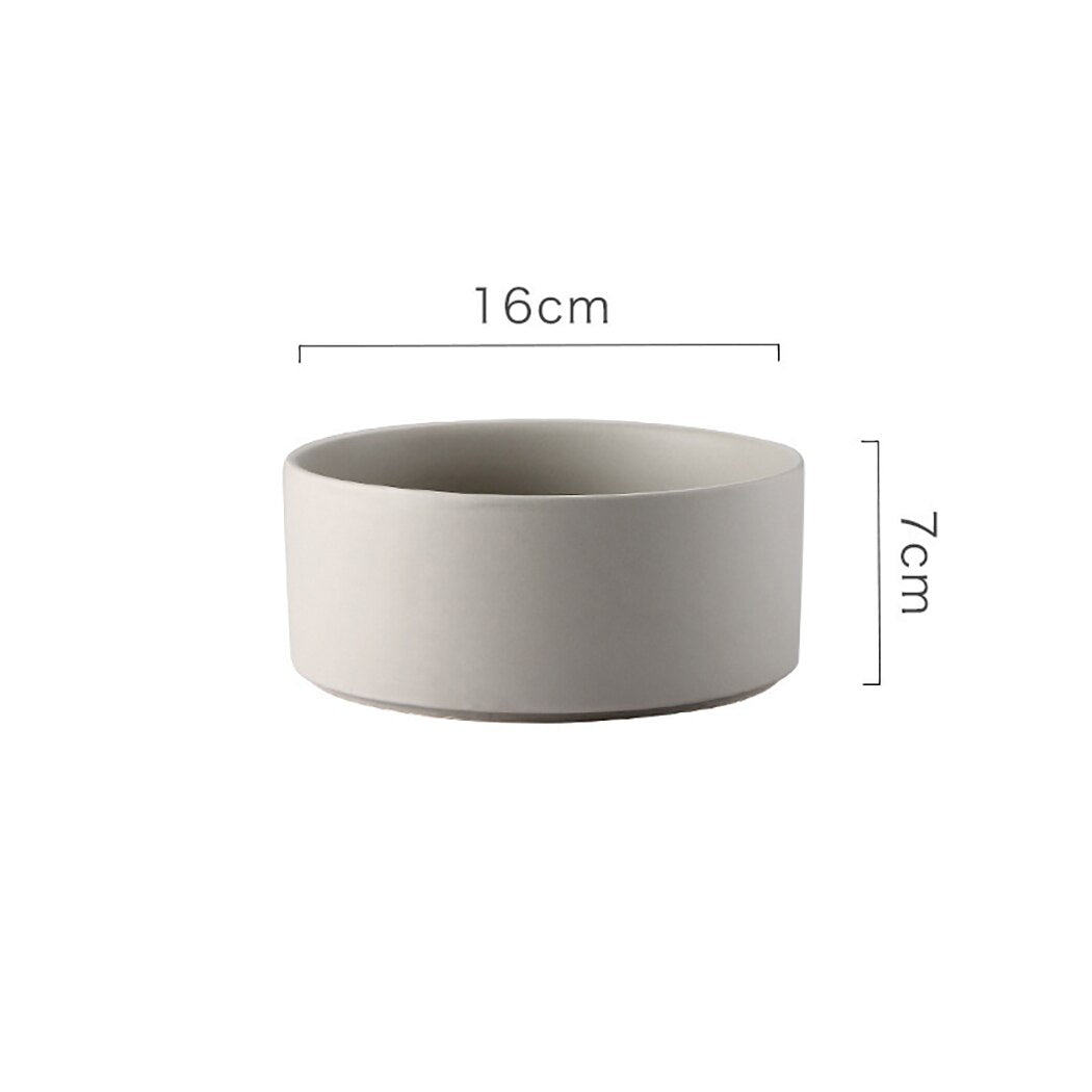 Pet Ceramic Bowls With Non-Slip Wooden Stand Pet Food Water Bowl For Cats Dogs Pet Feeder Cat Dog Feeding Supplies New Arrive-ebowsos