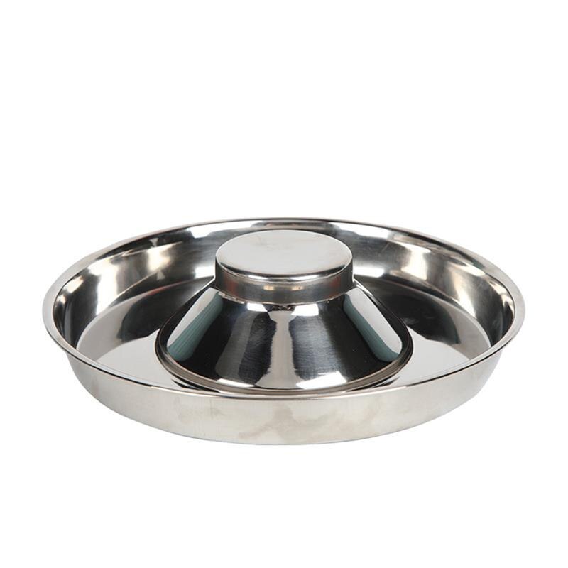 Pet Slow Feeder Bowl Creative Stainless Steel Pet Food Water Bowl Cat Dog Bowls Pet Feeding Supplies Cat Dog Feeder-ebowsos