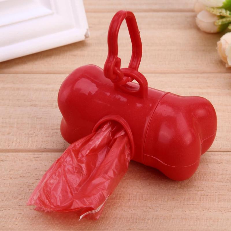 Pill Bone Shape Pet Dog Poop Bag Portable Disposable Garbage Nappy Bag Removable Box Dog Waste Poop Bag  Garbage Bags Dispenser - ebowsos