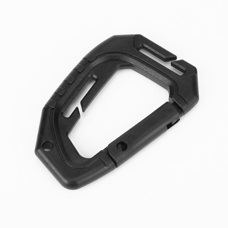 Plastic Carabiner D Shape 200LB Quick Release Mountaineering Buckle Snap Clip Climbing Carabiner Hanging Keychain Hook-ebowsos