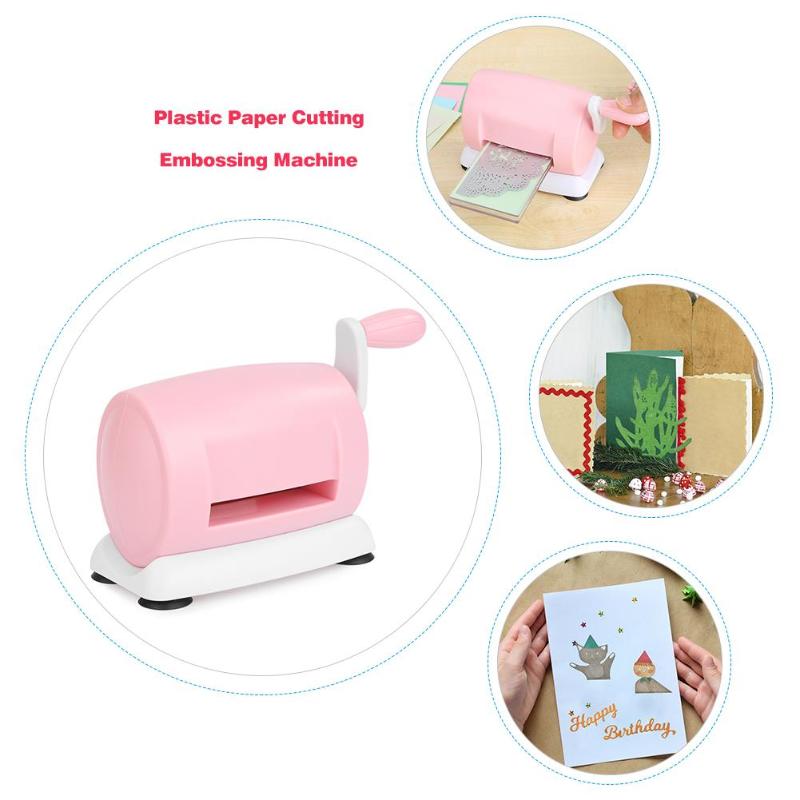 Plastic Portable Paper Die Cutting Embossing Machine DIY Scrapbook Cutter Tool Necessary Household Paper Cutting Supplies - ebowsos