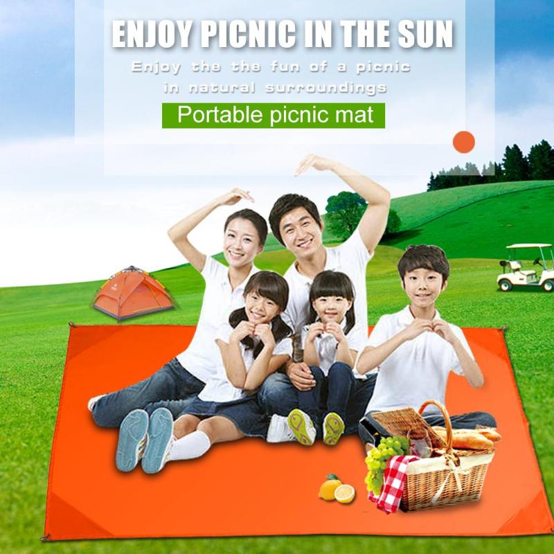 Pocket Mat Portable Outdoor Picnic Camping Waterproof Mat Reusable Sand Beach Blanket Folding Bedding Cover Tent Ground Tarp-ebowsos