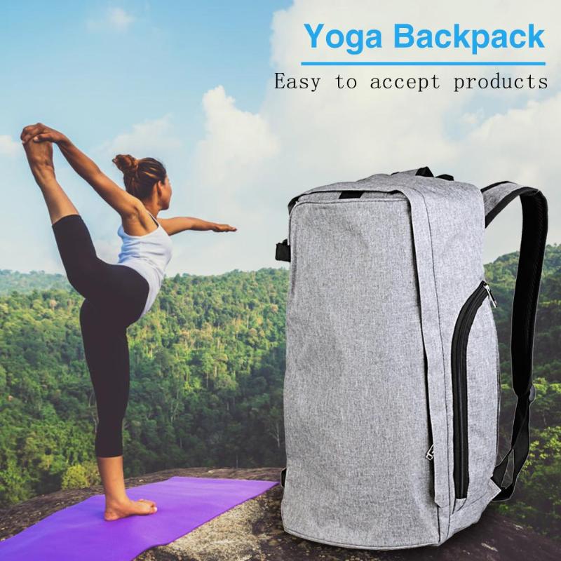 Polyester Large Capacity Portable Fitness Sports Backpack Yoga Mats Bag-ebowsos