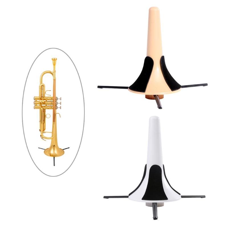 Portable ABS Trumpet Tripod Stand Holder Bracket with Detachable Legs Brass Musical Foldable Instrument Accessory-ebowsos