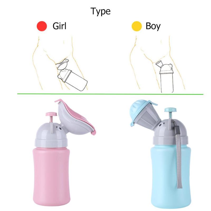 Portable Baby Hygiene Toilet Urinal Boys Girls Pot Outdoor Car Travel Anti-leakage Potty Kids Convenient Toilet Training Potty - ebowsos