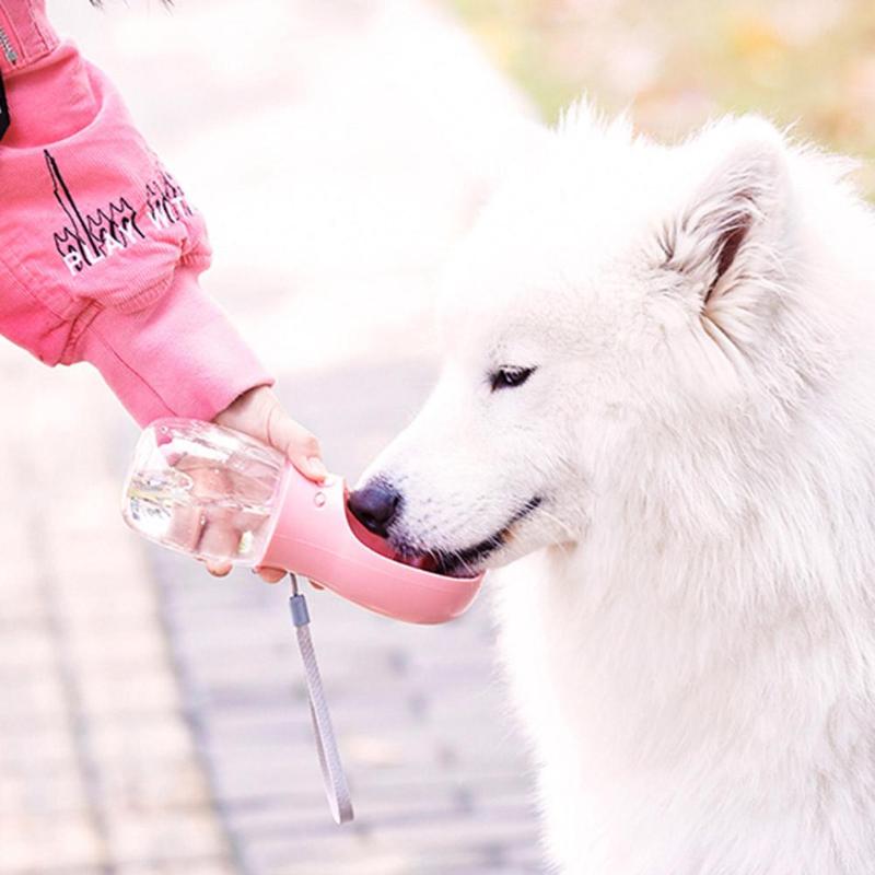 Portable Dog Water Bottle Puppy Water Bowl for Outdoor Traveling Pet Supplies Necessary Outdoor Pet Water Feeding Gadgets - ebowsos