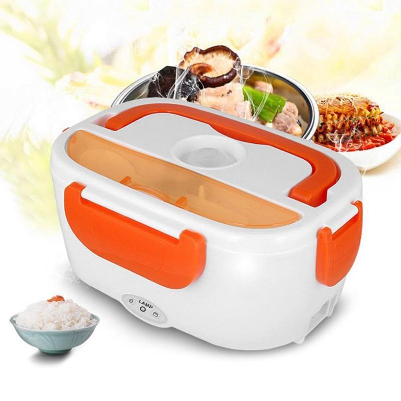 Portable Electric Heating Lunch Box Food Heater Rice Container for Home Office Car Multi-functional Lunch Boxes 1.05L Drop Ship - ebowsos