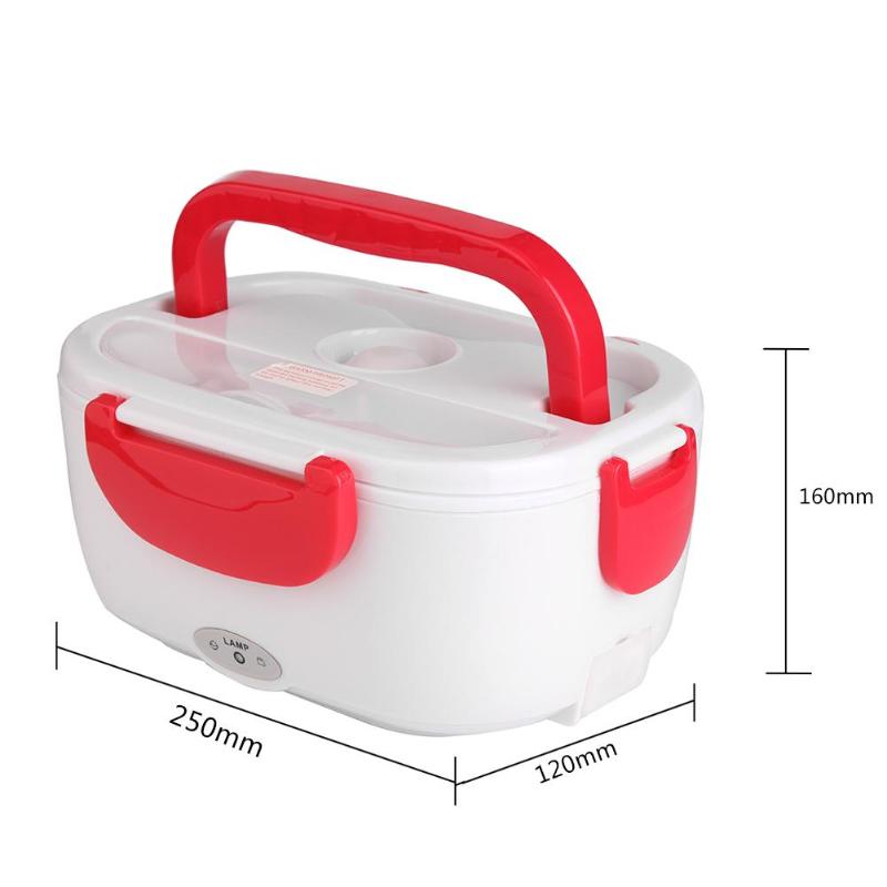 Portable Electric Heating Lunch Box Food Heater Rice Container for Home Office Car Multi-functional Lunch Boxes 1.05L Drop Ship - ebowsos