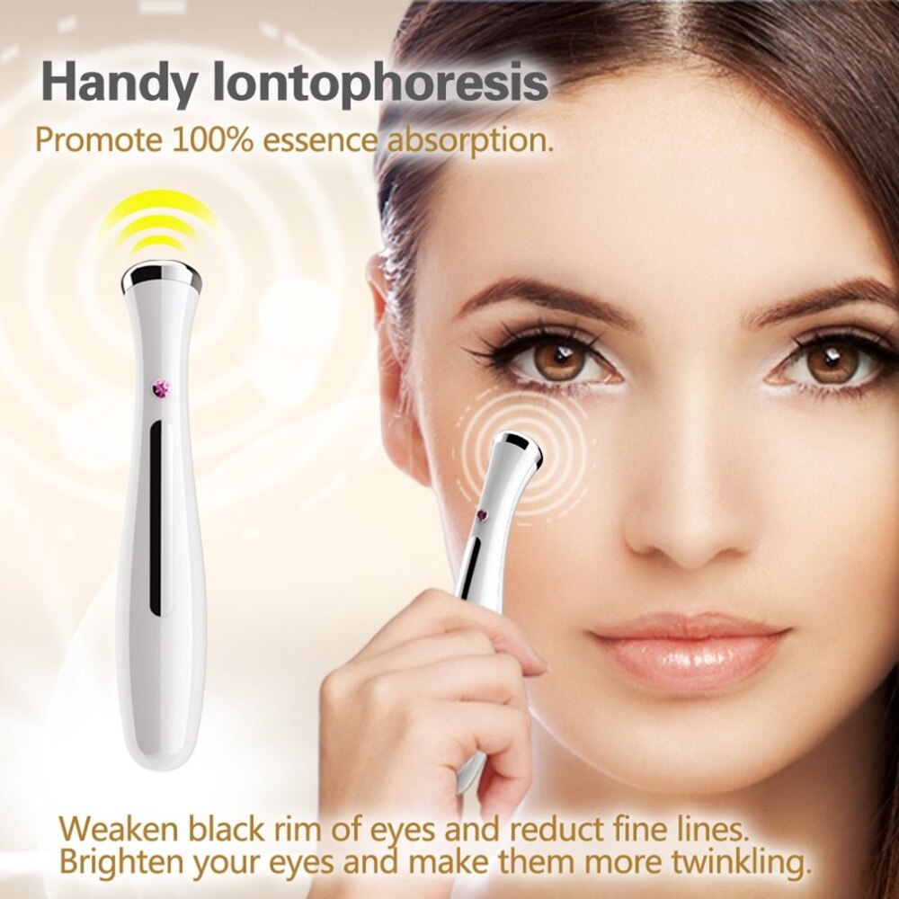 Portable Eye Iontophoresis Eye Massage Beauty Tool Household Anti-wrinkle Massager Eye Bag Remover eye skin Health Care Tool - ebowsos