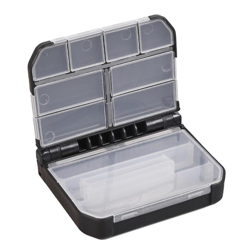 Portable Fishing Box Tool Double Layer Lure Fishing Box S/L Fly Fishing Tackle Boxes Pin Storage Box Case Container Organizer-ebowsos