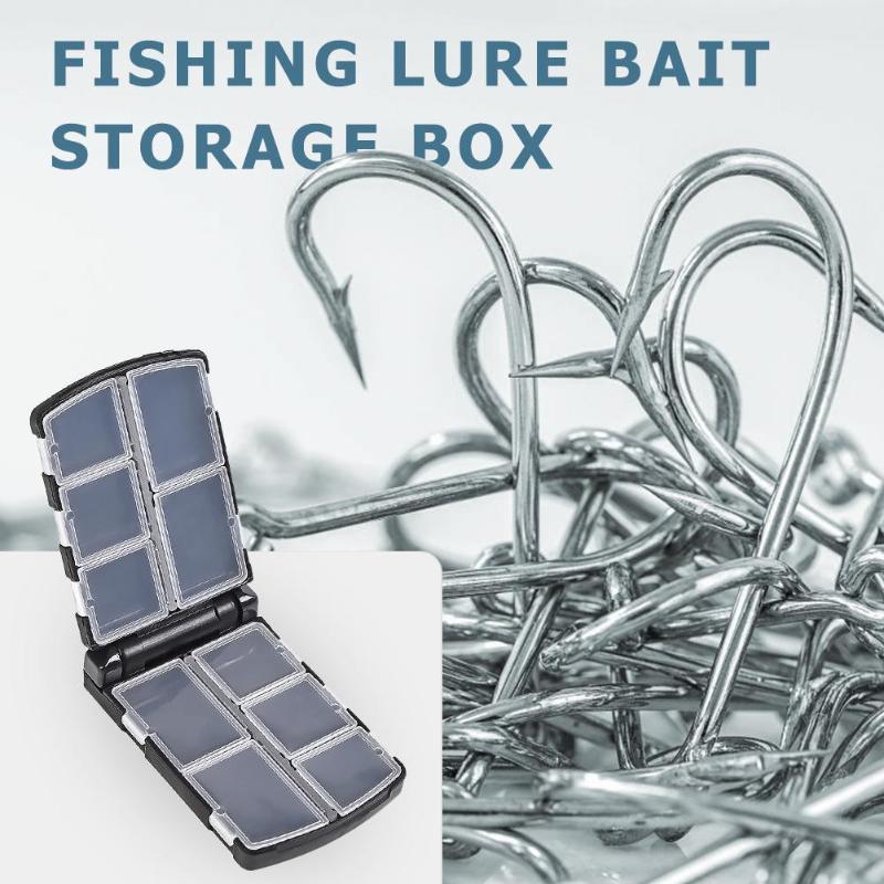 Portable Fishing Box Tool Double Layer Lure Fishing Box S/L Fly Fishing Tackle Boxes Pin Storage Box Case Container Organizer-ebowsos