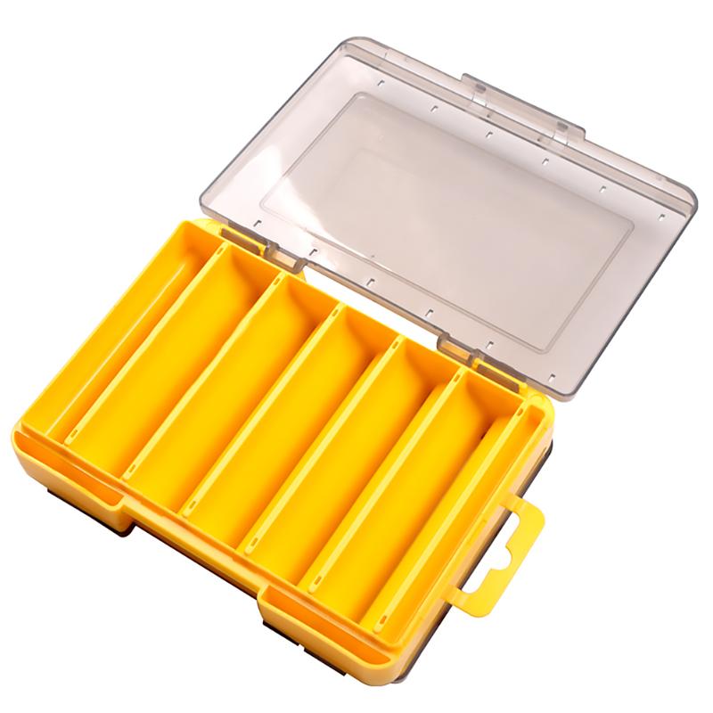 Portable Fishing Lure Box Double Side Artificial Bait Case Organizer Lure Fishing Tackle Fishing Equipment Accessories-ebowsos