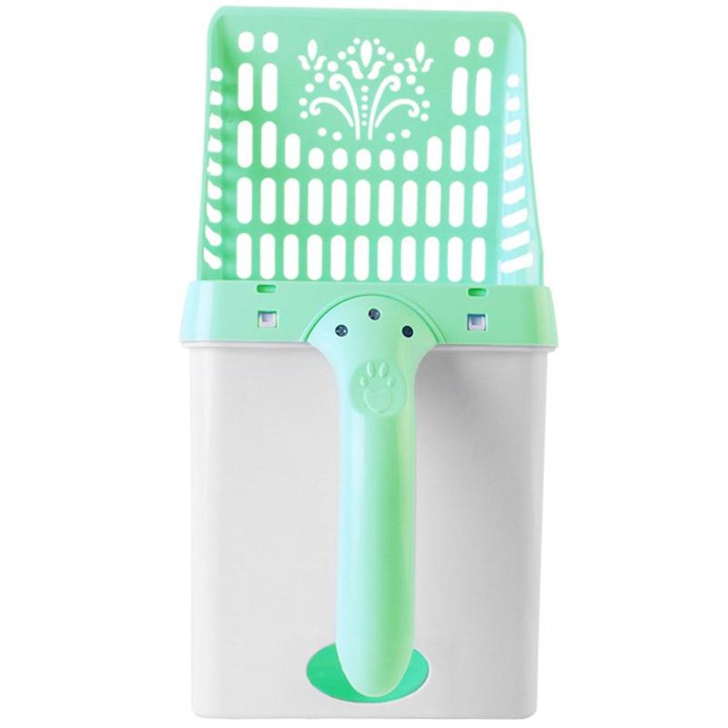 Portable Large Capacity Cat Litter Shovel Durable Material Pet Cleaning Tool Environmental Scoop Plastic Waste Cat Poop Supply - ebowsos