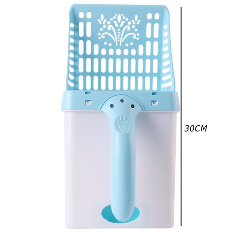 Portable Large Capacity Cat Litter Shovel Durable Material Pet Cleaning Tool Environmental Scoop Plastic Waste Cat Poop Supply - ebowsos