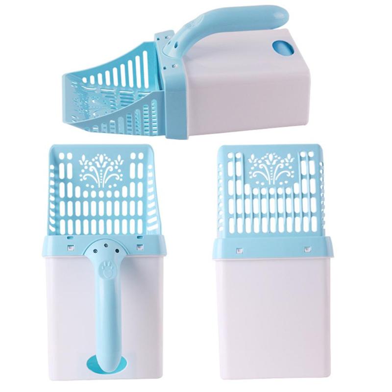 Portable Large Capacity Cat Litter Shovel Durable Material Pet Cleaning Tool Environmental Scoop Plastic Waste Cat Poop Supply - ebowsos