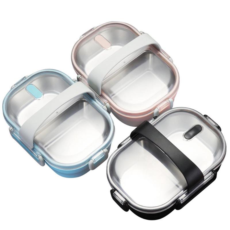 Portable Lunch Box For Kids School 304 Stainless Steel Lunch Box Kitchen Leak-proof Bento Food Container Food Box Dropshipping - ebowsos