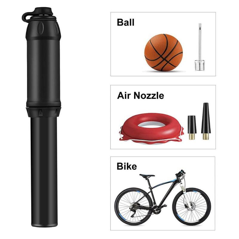 Portable Mini Bicycle Pumps Valve High Pressure Balls Pump Balls Pump Hose Adapter Needle Presta Schrader Cycling Accessories-ebowsos