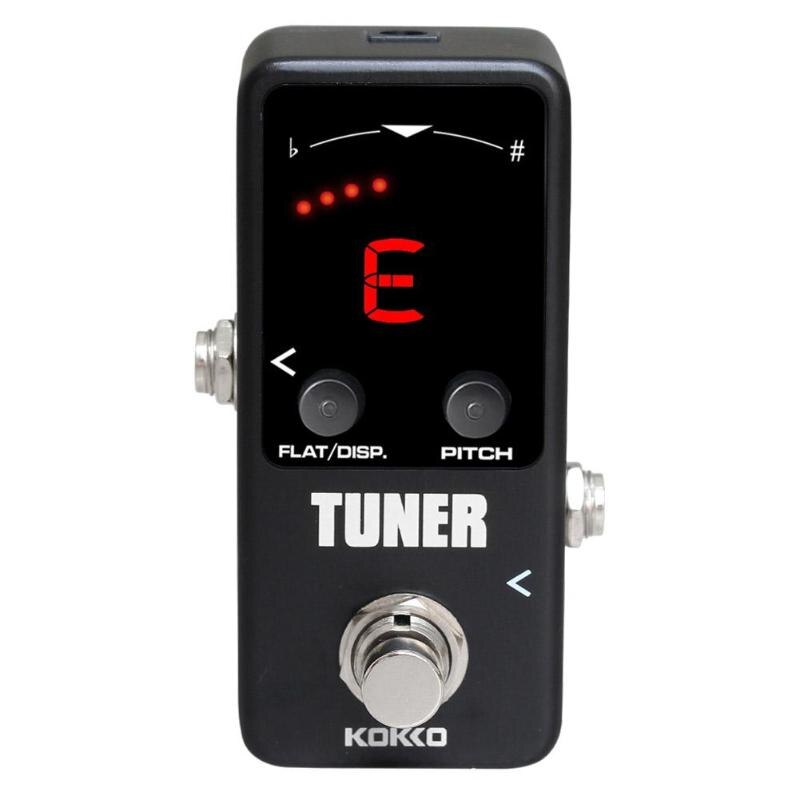 Portable Mini Pedal Bass Guitar Tuner Large LED Display Screen With Down-regulation Function High Precision LED Display Tuners-ebowsos