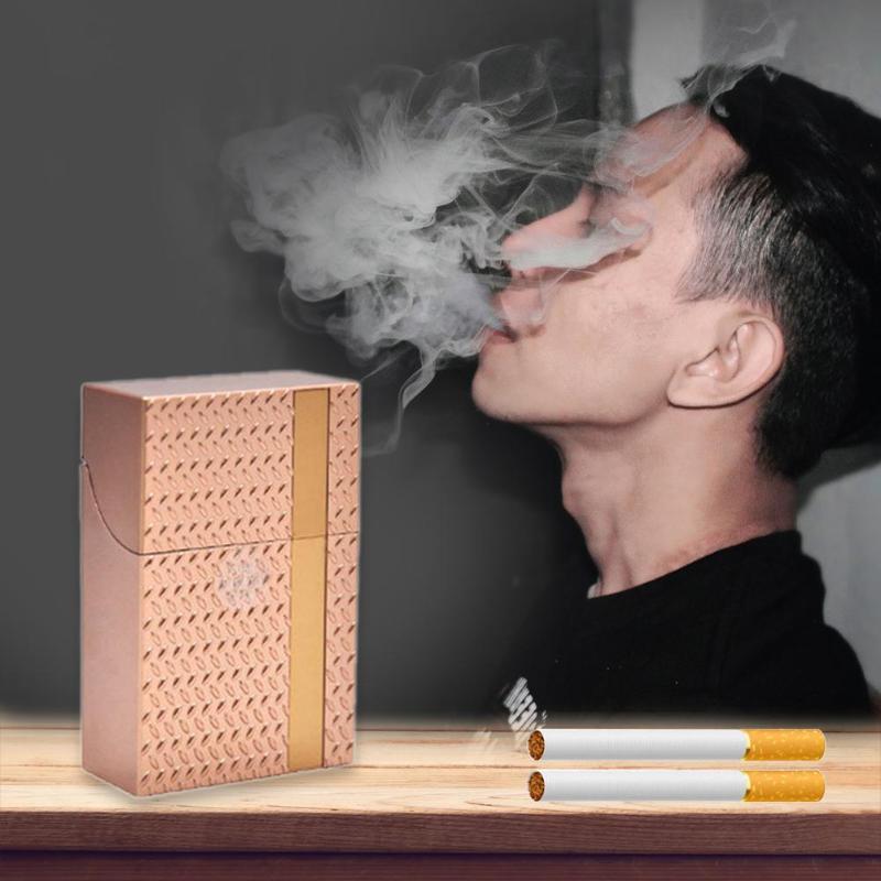 Portable Plastic Cigarette Case Large Capacity Cigar Tobacco Holder Box - ebowsos