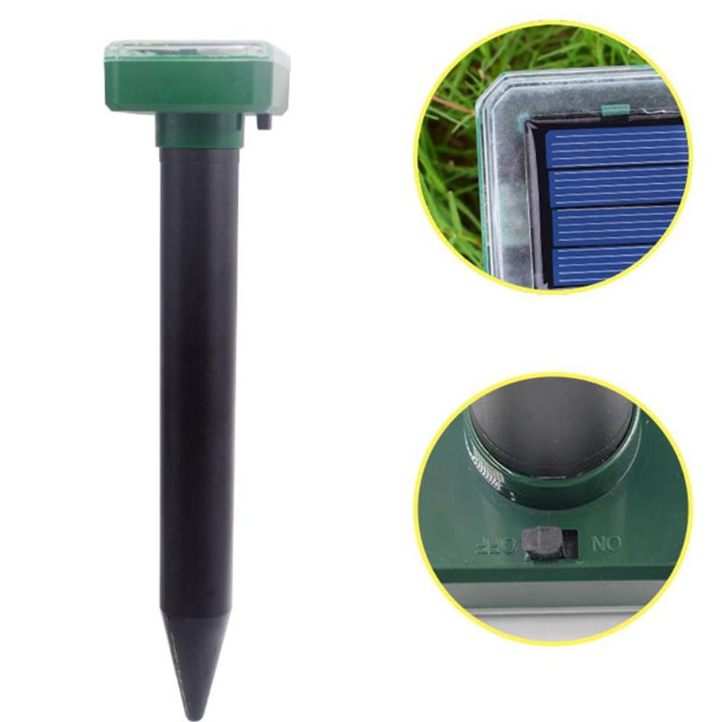 Portable Solar Power Ultrasonic Rodent Repellent New and High Quality Durable Snake Mosquito Repeller Keep Animal Pest Away - ebowsos