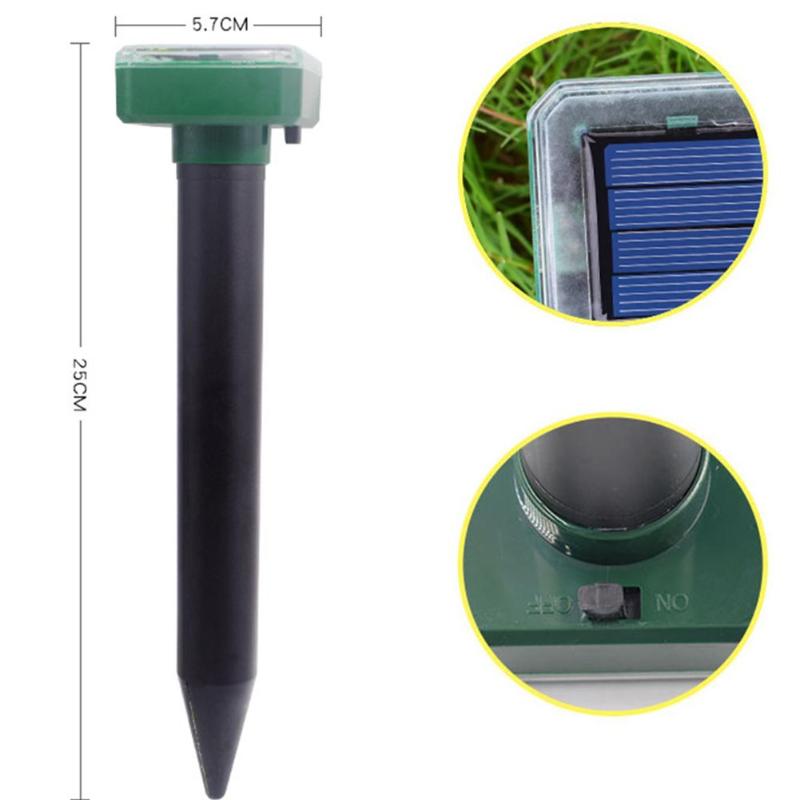 Portable Solar Power Ultrasonic Rodent Repellent New and High Quality Durable Snake Mosquito Repeller Keep Animal Pest Away - ebowsos