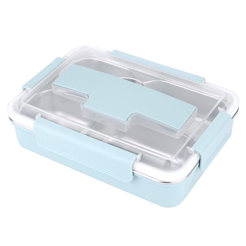 Portable Stainless Steel Bento Box Office School Food Container Lunch Case - ebowsos