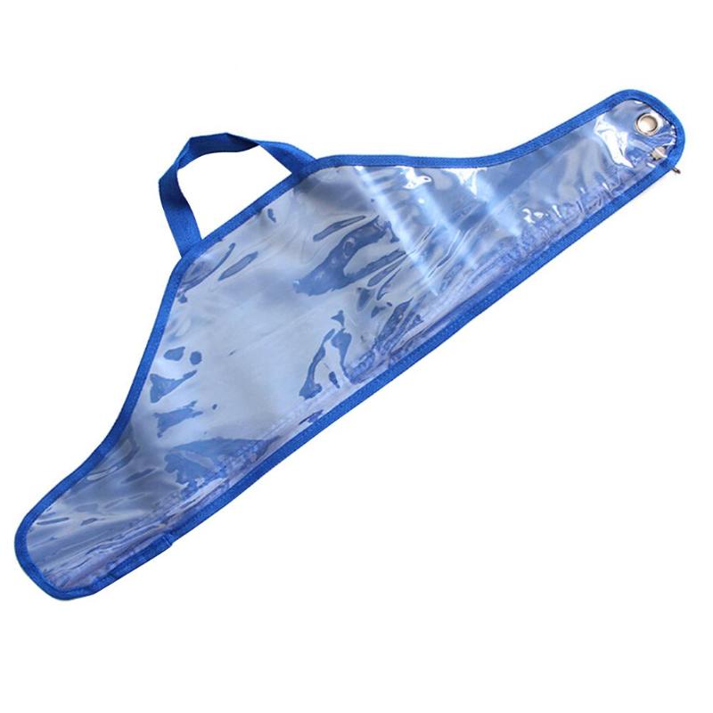 Portable Transparent Blue Fishing Rod Bag Fishing Tackle Reel Storage Case Carrier Bag Fishing Tackle Tools Storage Bag-ebowsos