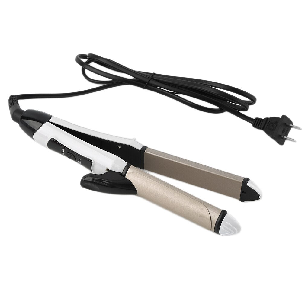 Professional Automatic Wet Dry Dual Use 2 In 1 35w Hair Straightener Curler AC220V/50Hz easy to operate - ebowsos