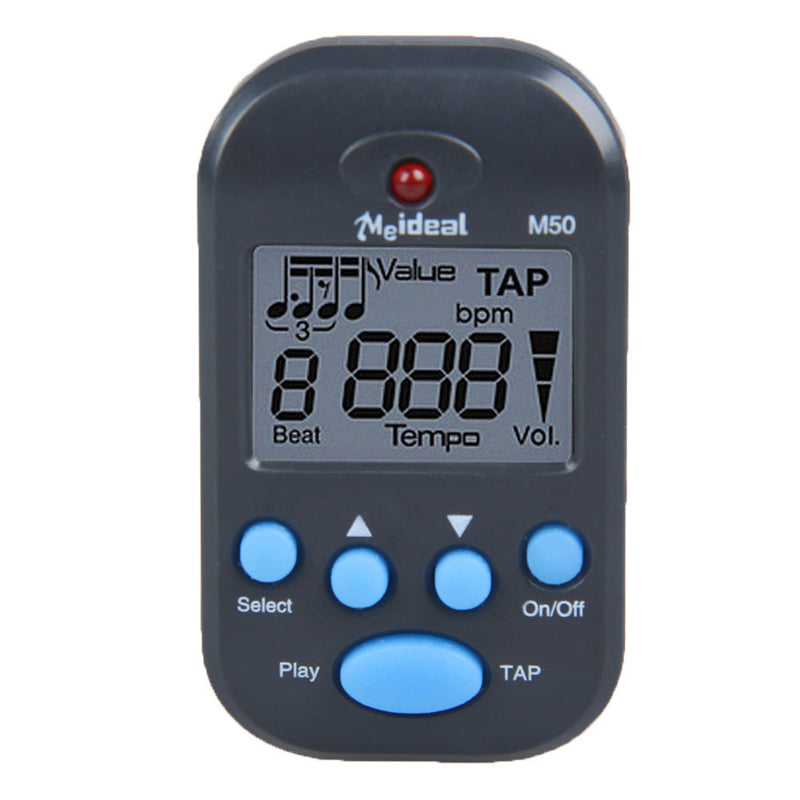 Professional Clip-on LCD Digital Guitar Piano Tuner Metronome Backlight Digital Metronome Tuner for Guitar Piano violao-ebowsos