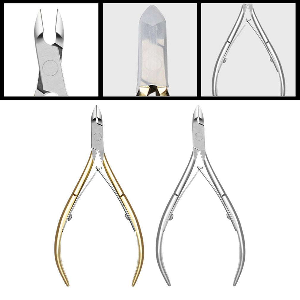 Professional Fingernail Trimmer Toenail Cuticle Nipper Stainless Steel Nail Clipper Cuticle Scissor Manicure Tool - ebowsos