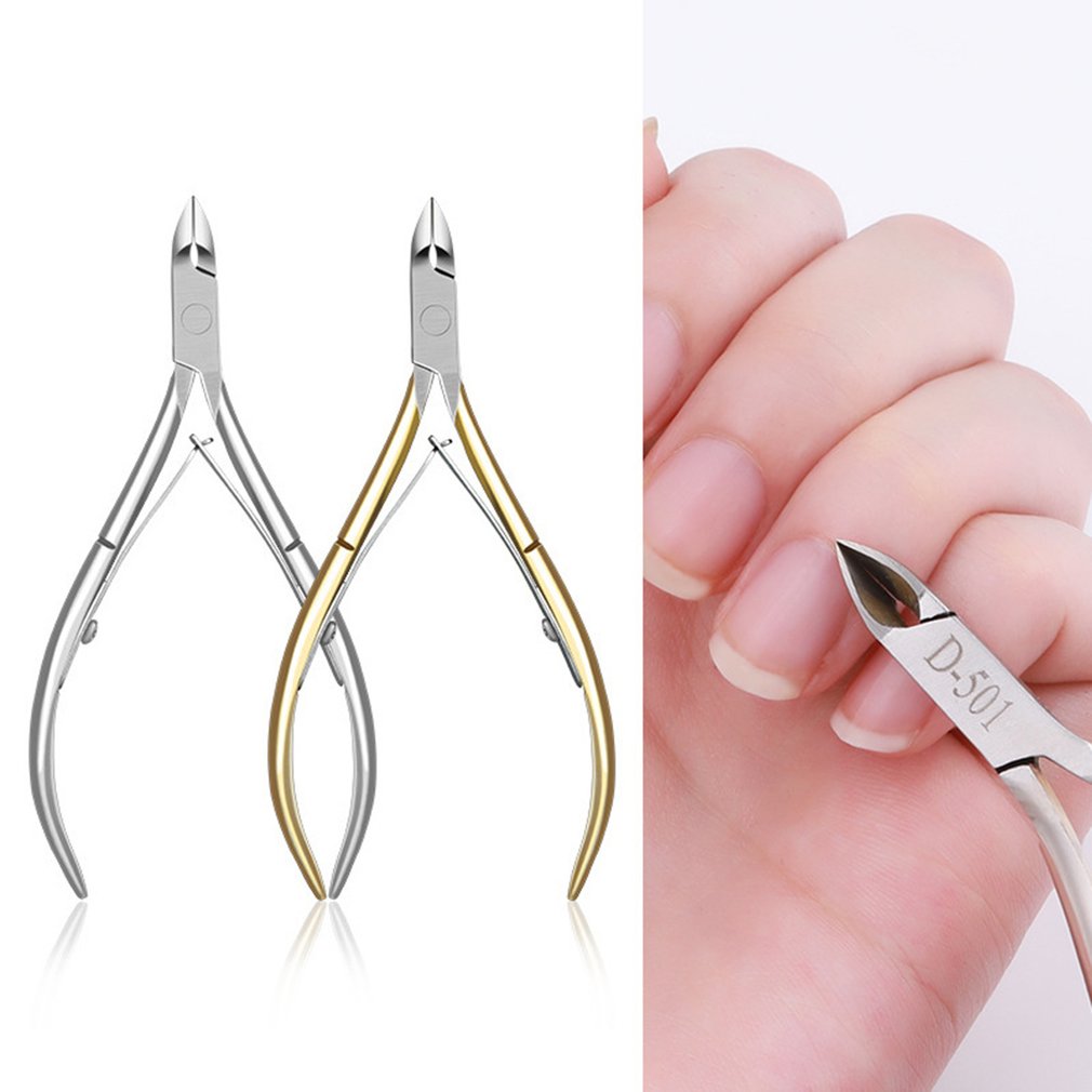 Professional Fingernail Trimmer Toenail Cuticle Nipper Stainless Steel Nail Clipper Cuticle Scissor Manicure Tool - ebowsos