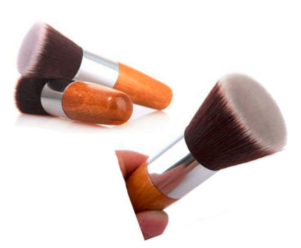 Professional Makeup Brush Flat Top Brush Foundation Powder beauty Cosmetic Make up Brushes Tool Wooden Kabuki - ebowsos