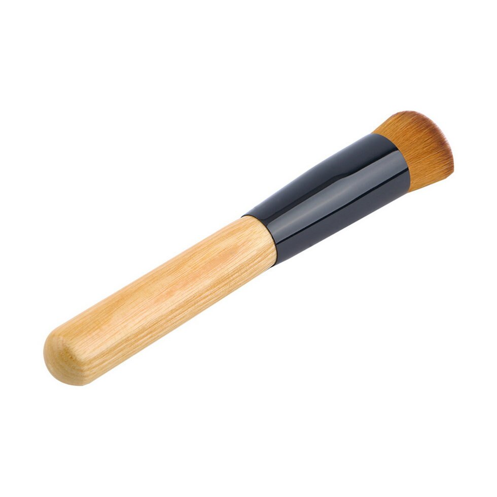 Professional Makeup Brushes Soft Fiber Angled Flat Top Foundation Powder Concealer Blush Brush Cosmetic Tool Accessories - ebowsos