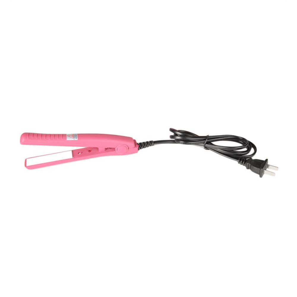 Professional Mini hair straightener Iron Pink Ceramic Electronic Hairs Straightening styling tools Home Use Big Sale - ebowsos