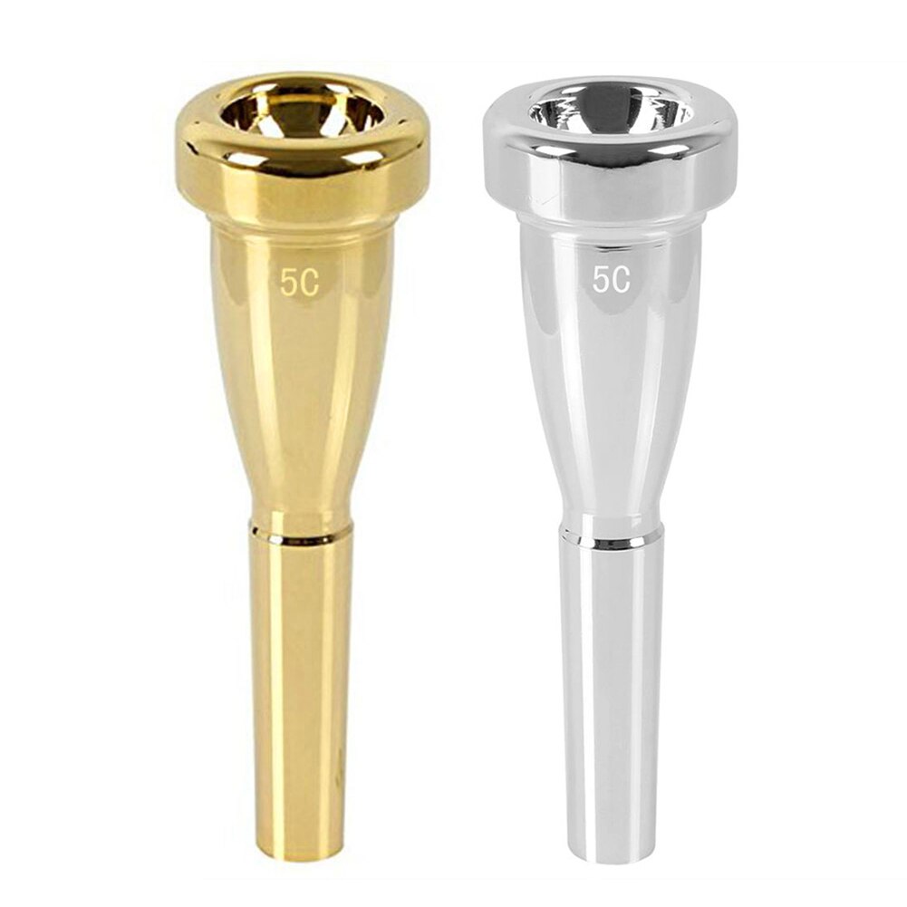 Professional Music Trumpet Silver Gold Meg 5C Size Metal Trumpet Mouthpiece For High Register And Also C Trumpet Accessaries-ebowsos