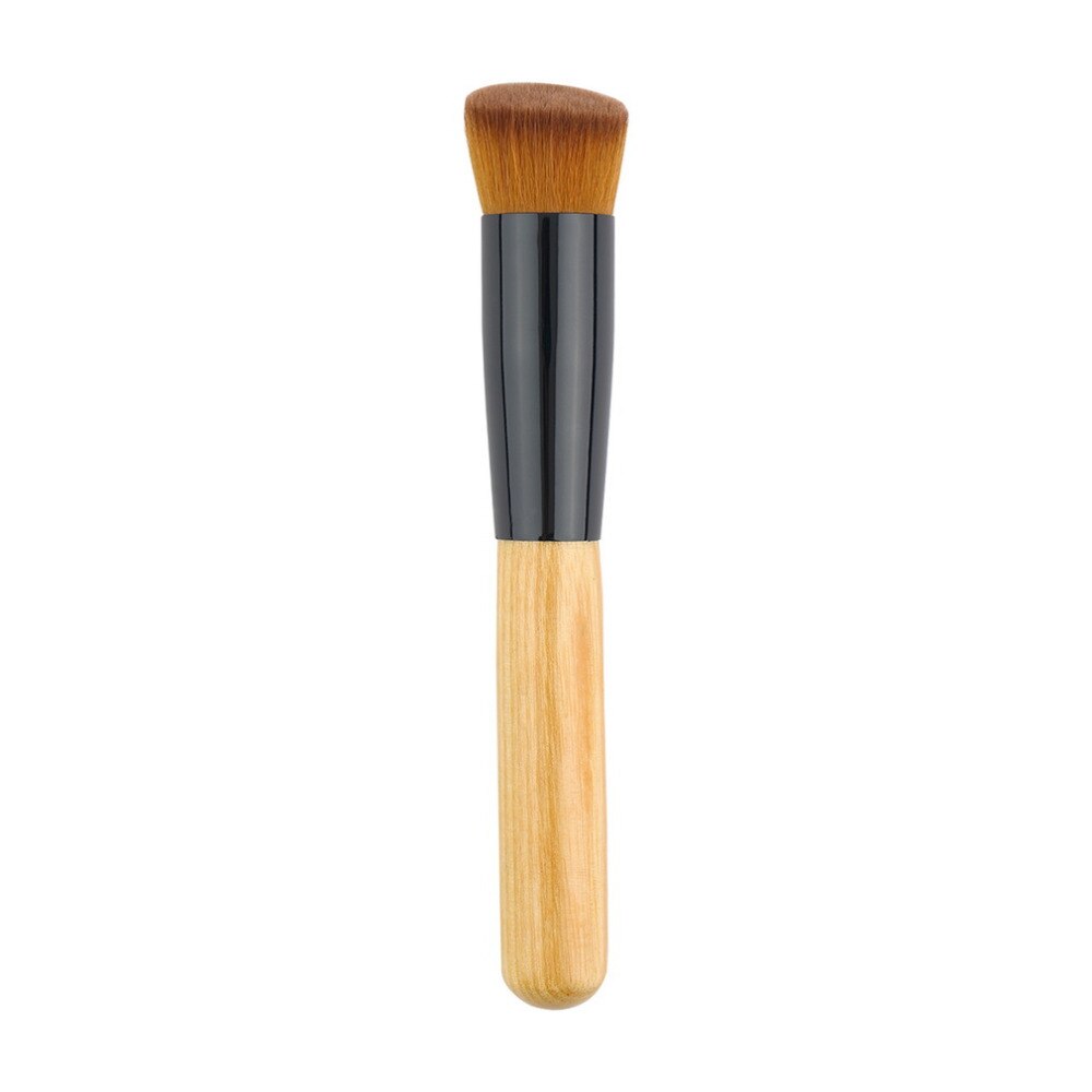 Professional Pro Makeup Brushes Powder Concealer Blush Liquid Foundation Make up Brush Set Wooden Kabuki Brush Cosmetics Tool - ebowsos