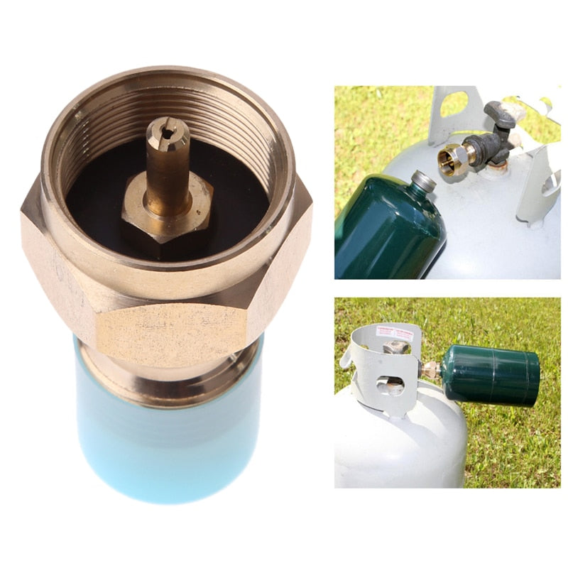 Propane Refill Adapter Lp Gas Cylinder Tank Coupler Heater Outdoor Camping Hunting Tool-ebowsos