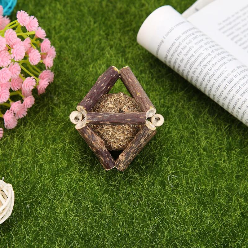 Pure Natural Catnip Pet Cat Ball Toy Cleaning Teeth Molar Cat Snacks Sticks Spherical Design To Attract Your Pets To Play - ebowsos