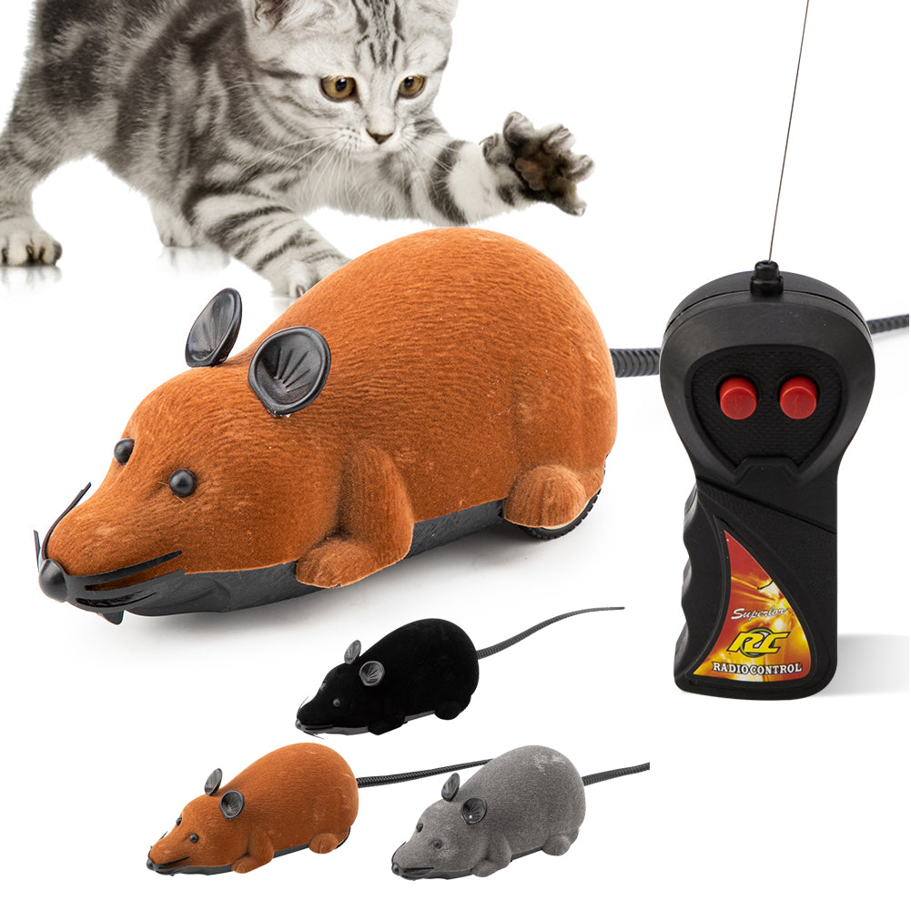 Remote Control Cat Kitten Pet Play Toy Cute Mouse Funny Rat Playing Toys Toy For Cats Dogs Remote Control Rat Funny Toy-ebowsos