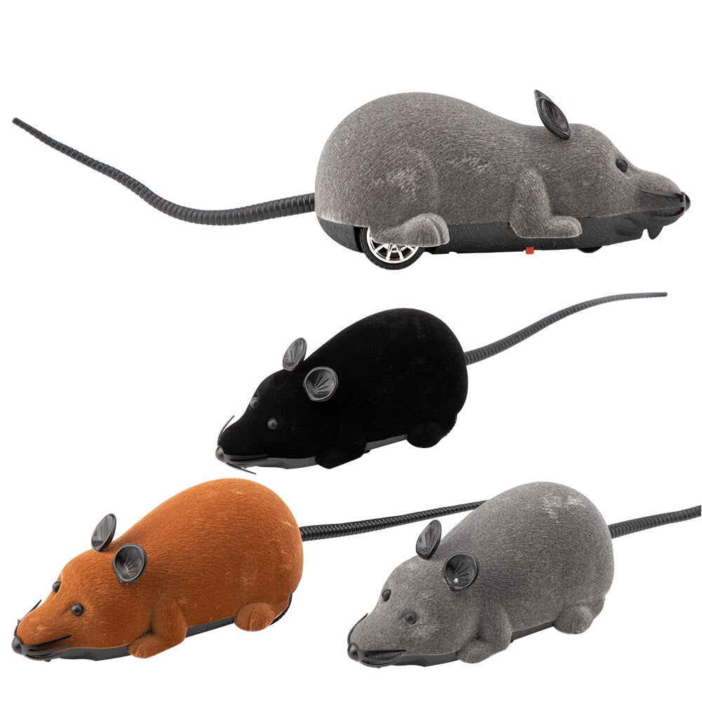 Remote Control Cat Kitten Pet Play Toy Cute Mouse Funny Rat Playing Toys Toy For Cats Dogs Remote Control Rat Funny Toy-ebowsos