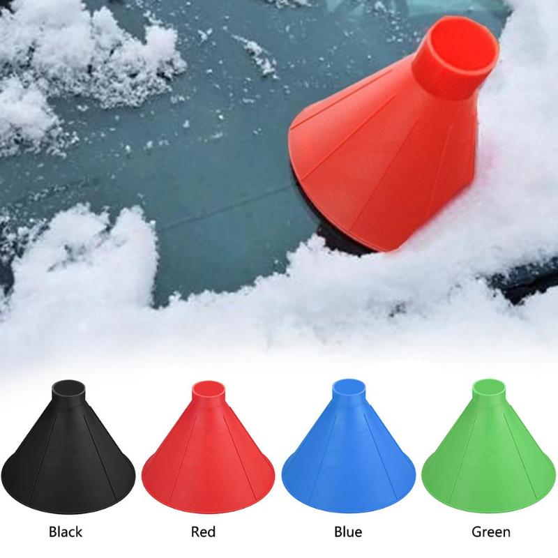 Remover Magic Shovel Cone Shaped Outdoor Winter Car Tool Snow Windshield Funnel Ice Scraper Cleaning Tools for - ebowsos