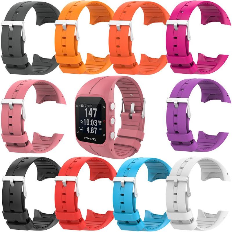 Replacement Silicone Bracelet Strap Wristband Soft Sport Replaceable strap Rubber Belt for Polar M400 M430 Watch - ebowsos