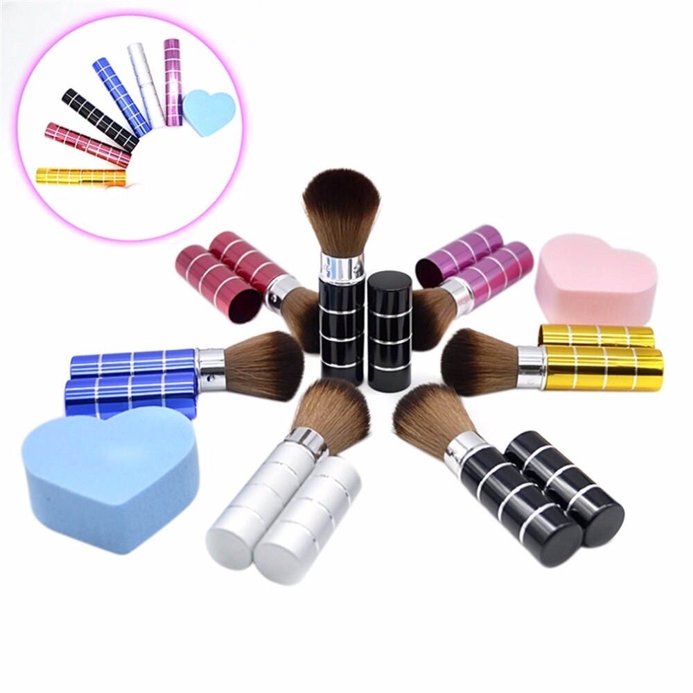 Retractable Soft Face Cheek Powder Foundation Blush Brush Makeup Brushes Cosmetic Tool wholesale - ebowsos