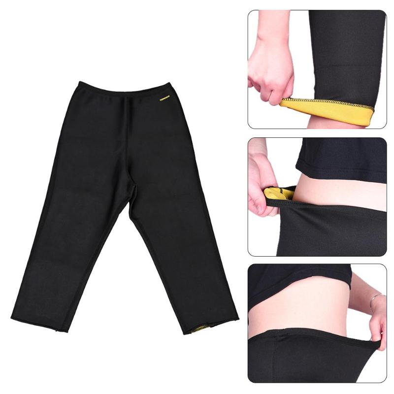 Running Yoga Shorts Pants Outdoors Training Weight Loss Sports Trousers Tights Diving material Slimming Warm-keeping Sport Pants-ebowsos