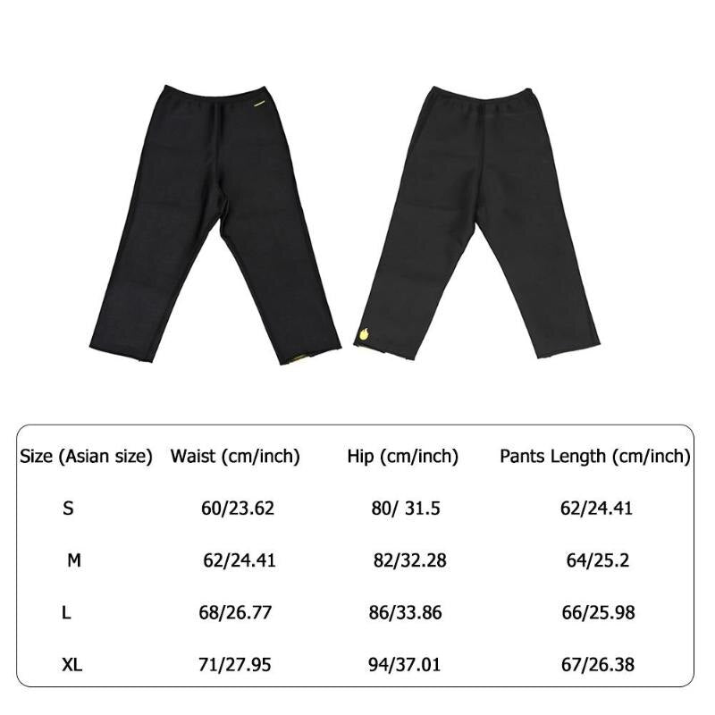 Running Yoga Shorts Pants Outdoors Training Weight Loss Sports Trousers Tights Diving material Slimming Warm-keeping Sport Pants-ebowsos