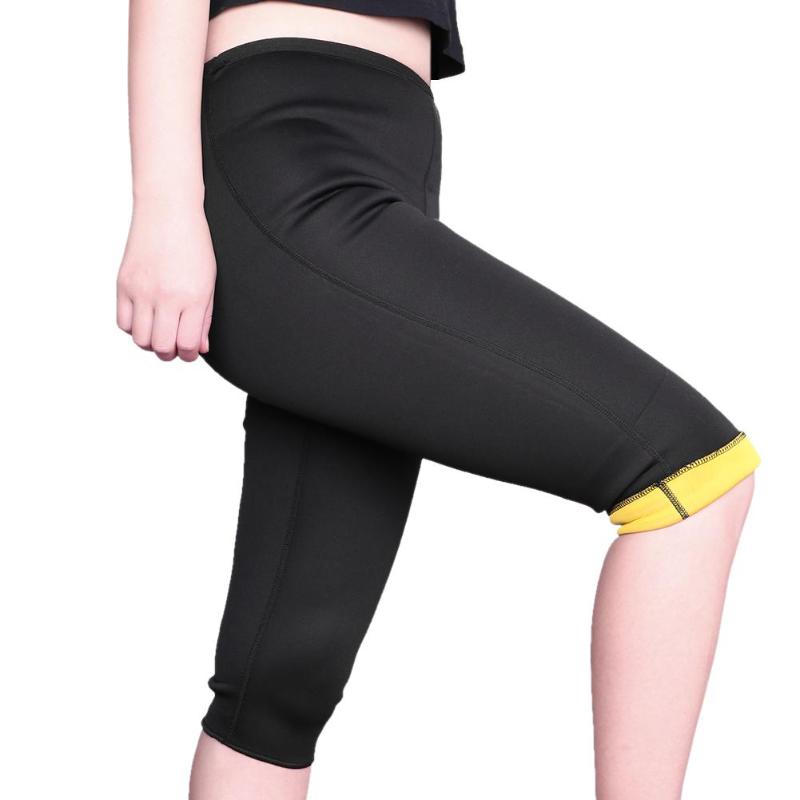 Running Yoga Shorts Pants Outdoors Training Weight Loss Sports Trousers Tights Diving material Slimming Warm-keeping Sport Pants-ebowsos